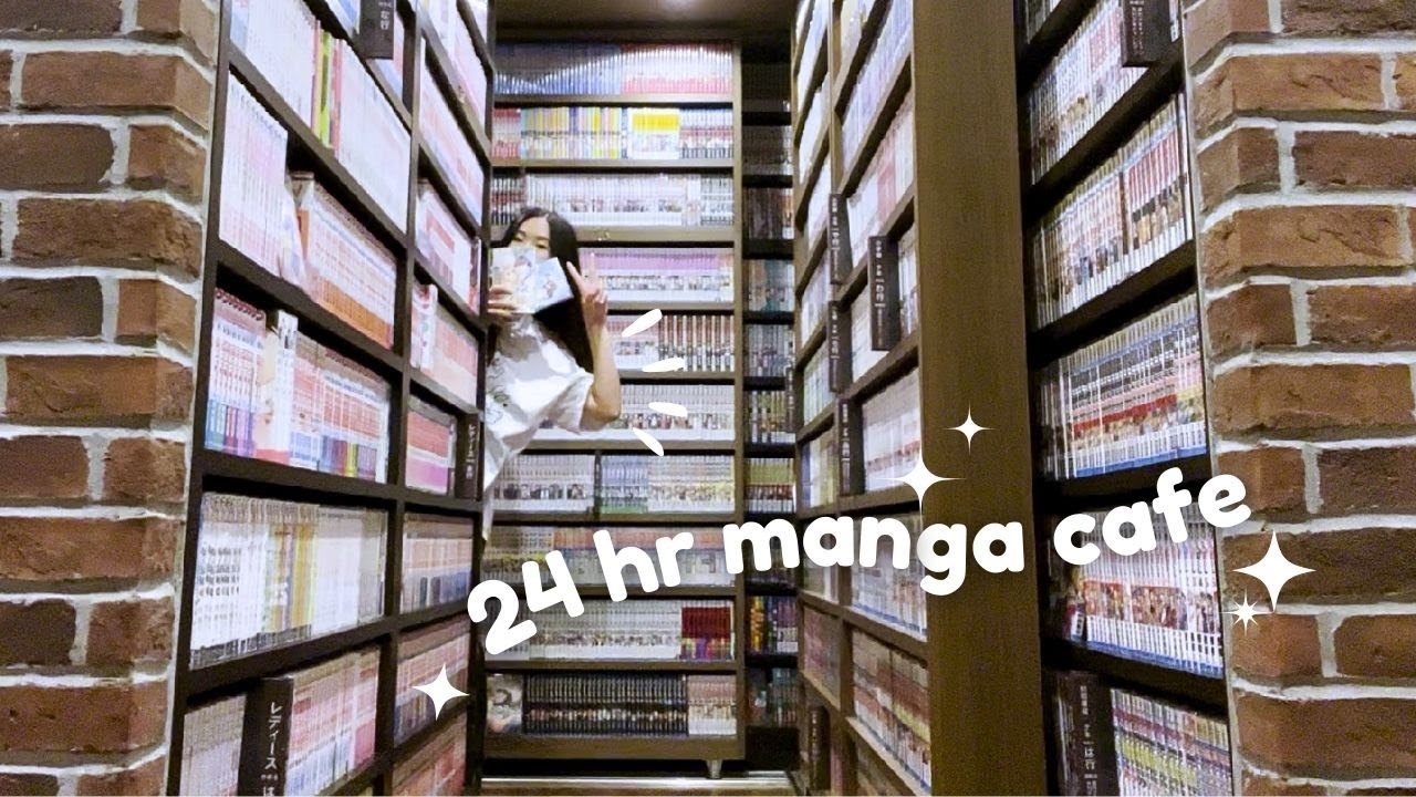 ₊ ⊹ 24 HOUR manga cafe?? // stay OVERNIGHT with me!!