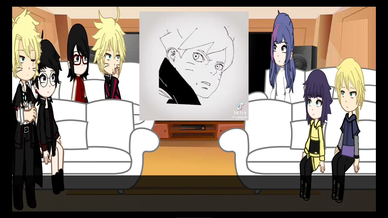 💛❤️//Boruto characters reaction to Boruto/BoruSara\\❤️💛