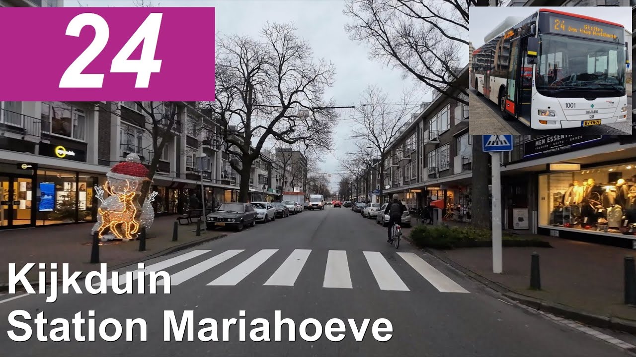 HTM lijn 24: Den Haag Kijkduin - Station Den Haag Mariahoeve | HTM 1001 | 2023