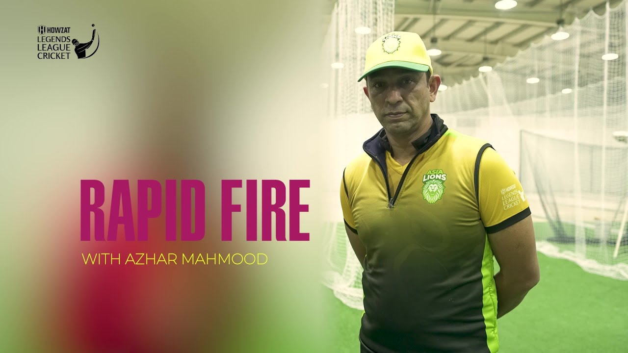 Azhar Mahmood | Rapid Fire | Howzat Legends League Cricket