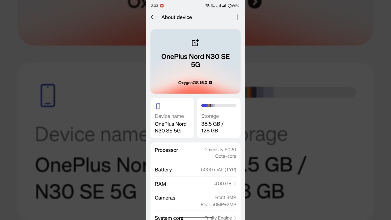 Oneplus nord N30 SE 5G