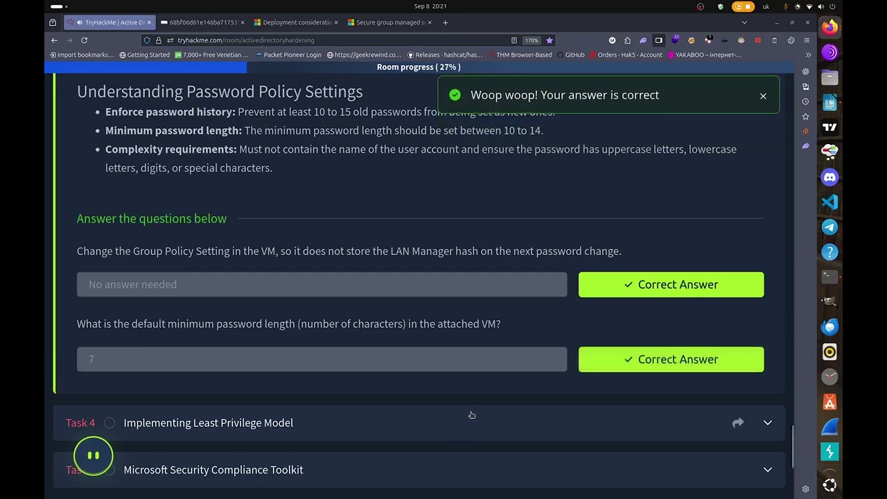 Active Directory Hardening TryHackMe Walkthrough