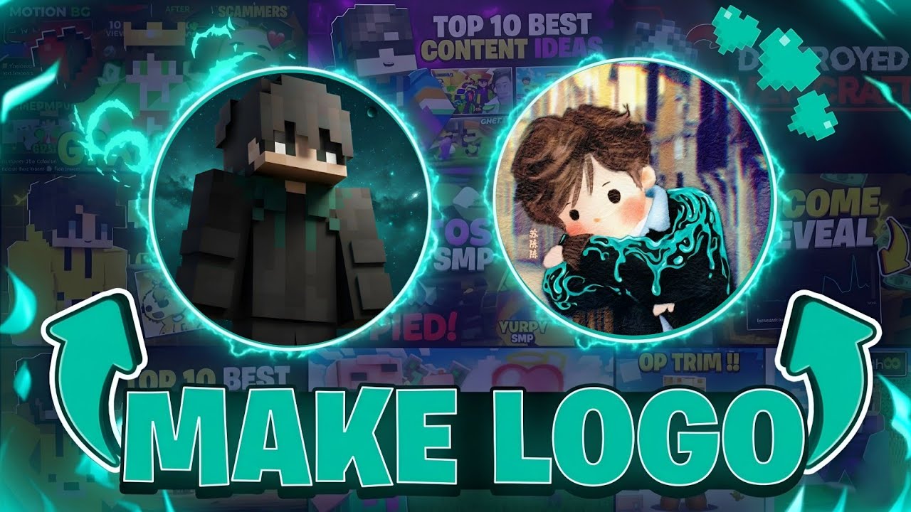 How Minecraft YouTubers Design Their Logos (Step-by-Step)💼