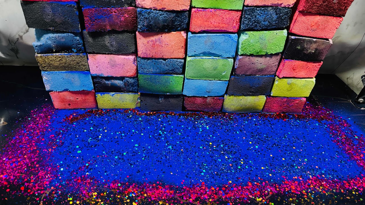 Dusty Dyed Chalk ASMR Crush | Oddly Satisfying ASMR