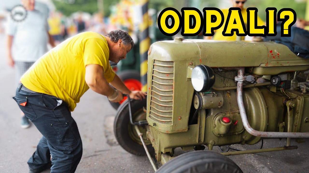 ZETOR 25 | Rozruch na korbę | Szybka skrzynia