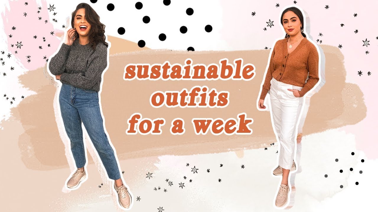 WEARING SUSTAINABLE OUTFITS FOR A WEEK ♡