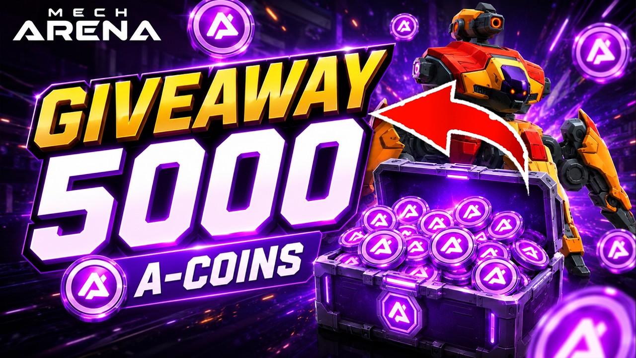 🎁 FREE 5,000 A-Coins Giveaway! 5 Lucky Winners | Mech Arena