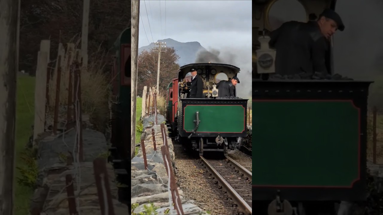 FFESTINIOG RAILWAY: Linda approaches Boston Lodge