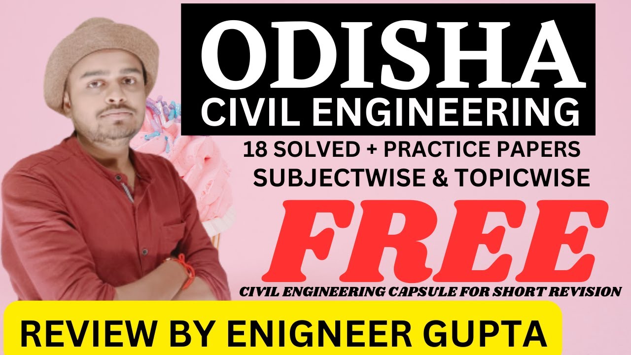 ODISHA CIVIL ENGINEERING | 18 SOLVED & PRACTICE PAPERS | SUBJECTWISE | BOOK REVIEW