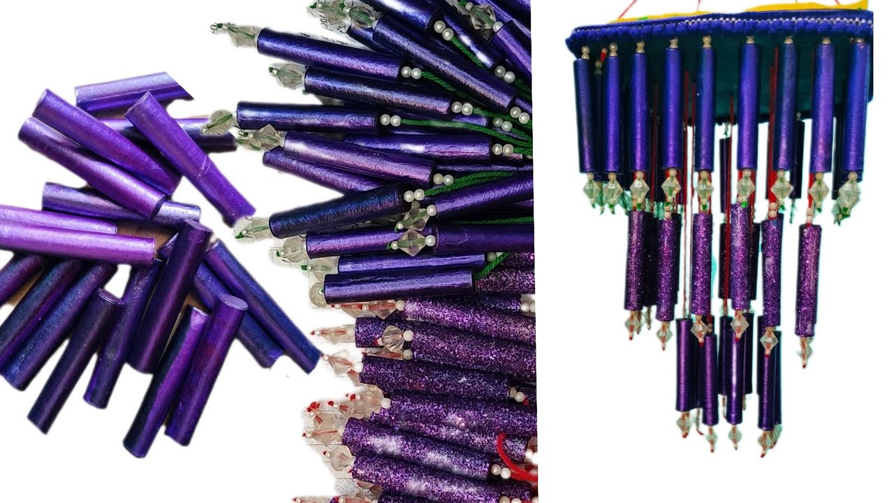 beautiful Thread 🧵 spools jhumar design ideas #jhumardesign #youtubeviralvideo