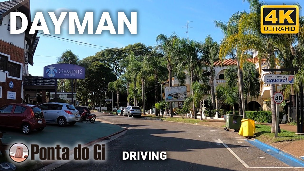 [4K] TERMAS DEL DAYMAN #driving 2023 paseo virtual por sus calles y COSTANERA del RIO - URUGUAY