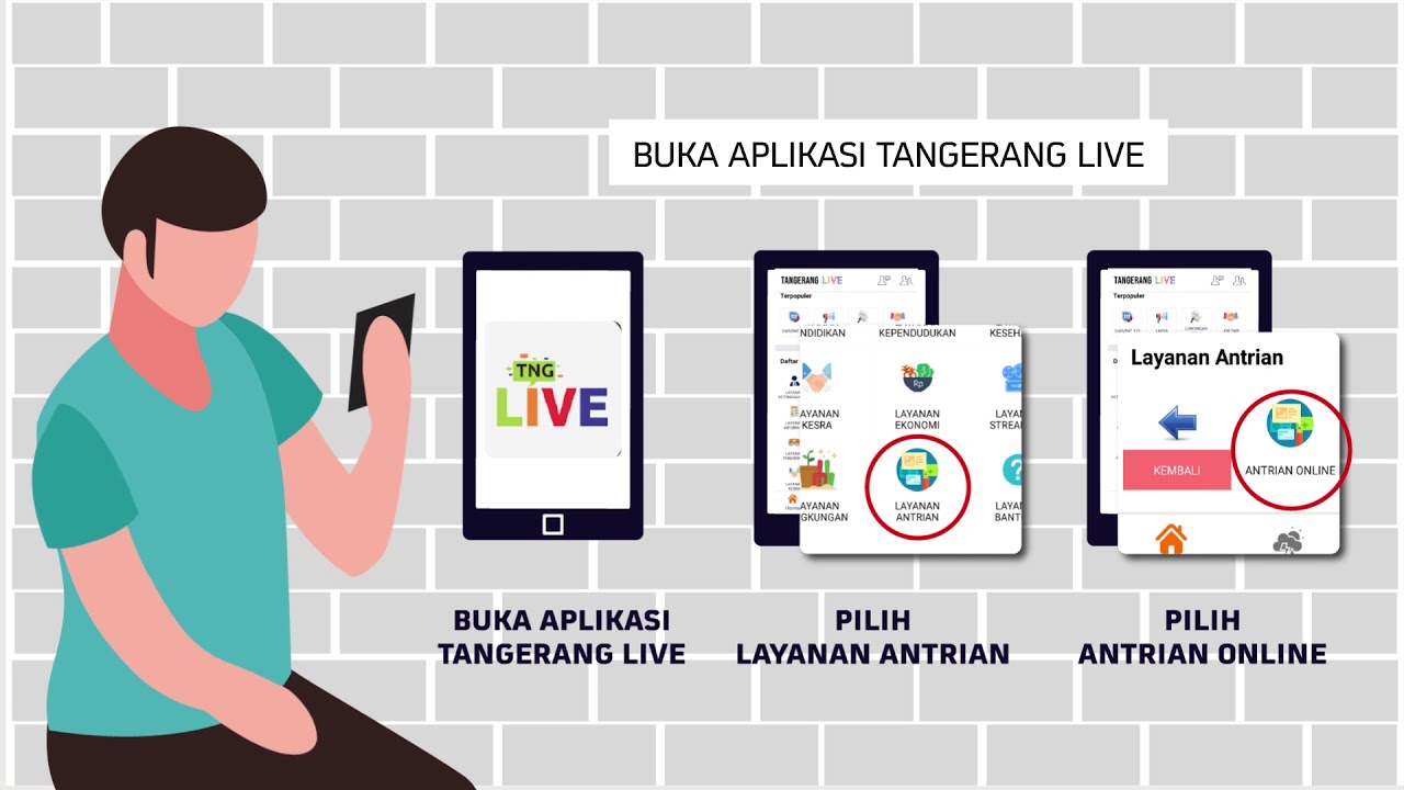 Menu Antrian Tangerang LIVE