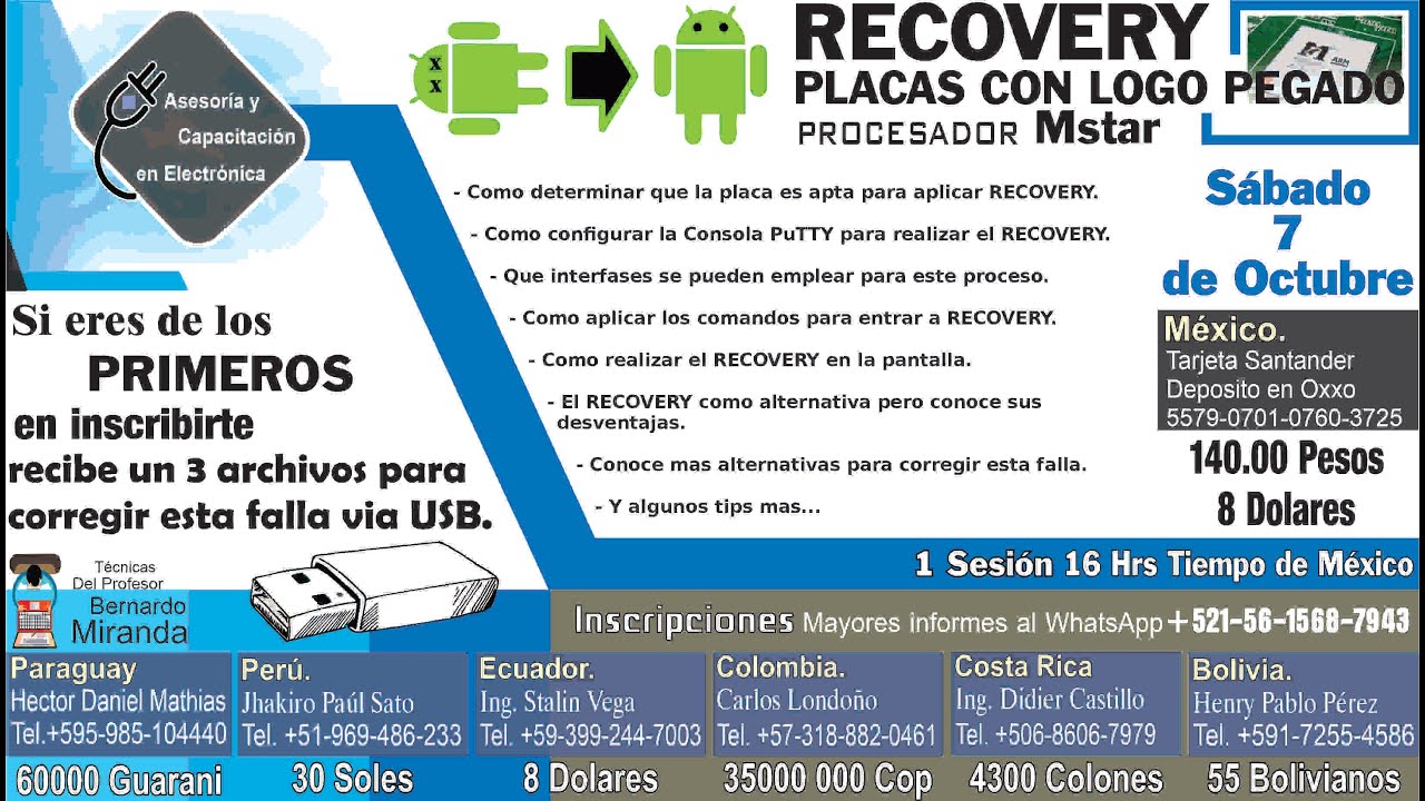 CLASE MUESTRA RECOVERY PLACAS CON LOGO PEGADO PROCESADOR MSTAR