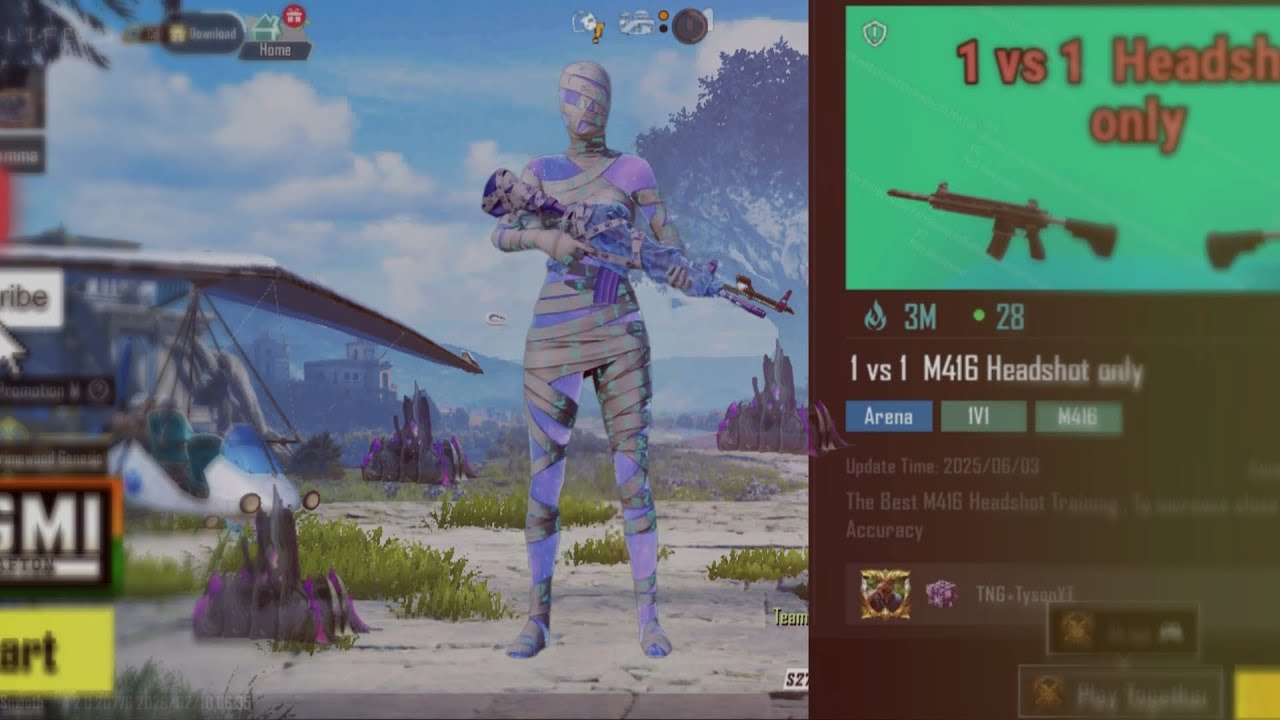 BEST WOW MODE MASTER M416 1V1 CLOSE RANGE HEADSHOT IN BGMI || ONLY HEADSHOT GAMEPLAY 🎯