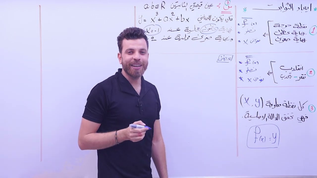 بساعة واحده فقط || كل اسئلة وافكار ايجاد الثوابت || رياضيات السادس العلمي