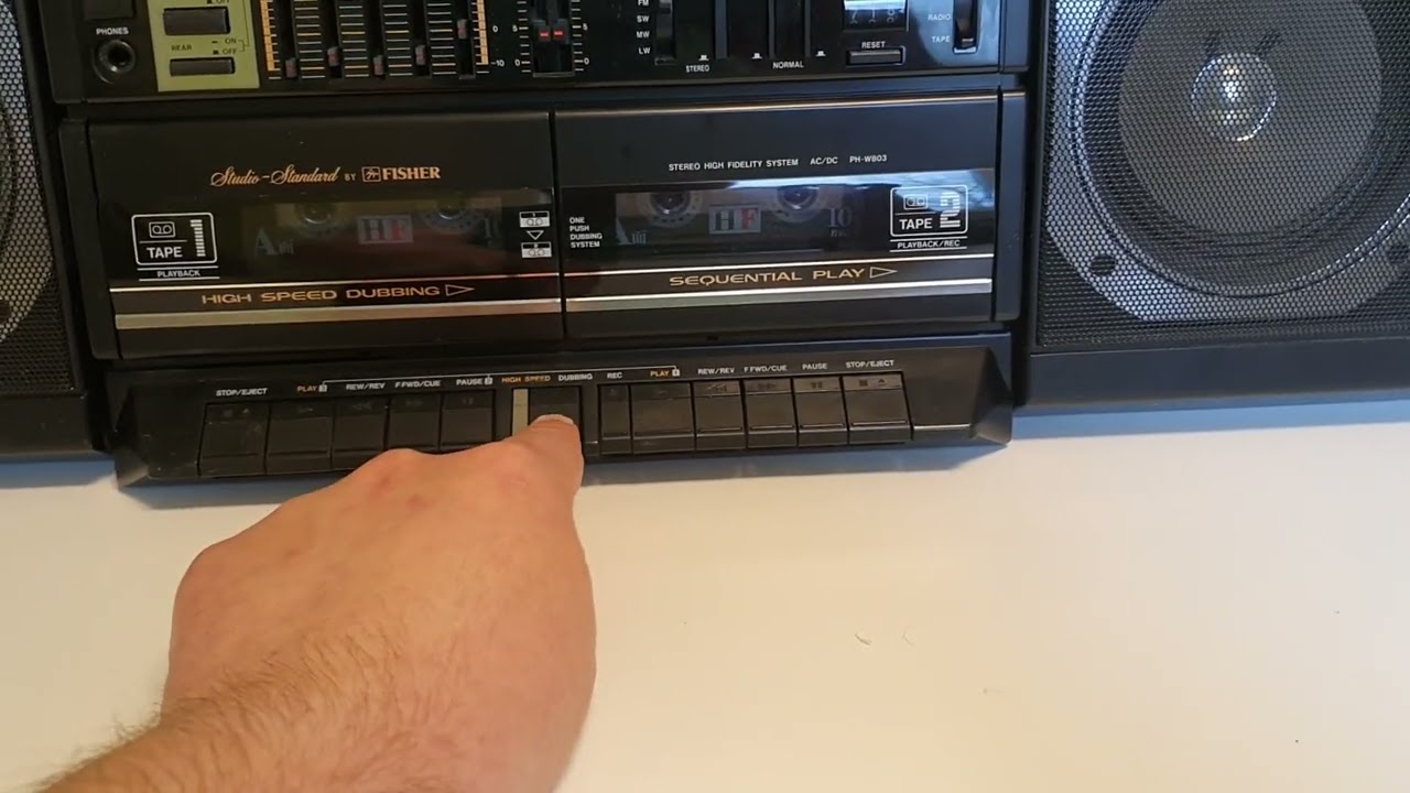 Fisher ph-w803 boombox / ghettoblaster auktion tradera
