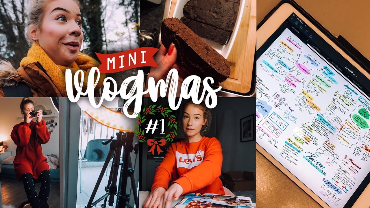 MINI-VLOGMAS #1: ERSTE KLAUSUR, BEHIND THE SCENES, FOTOALBUM // JustSayEleanor