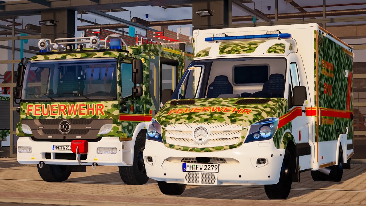 Camo Emergency Call 112 - American Police, Firefighters and Ambulance First Responding! 4K