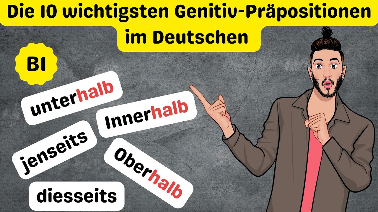🔥 Top 10 Genitiv-Pr&auml;positionen einfach erkl&auml;rt! ✅ Verstehe sie mit Beispielen Teil 2!