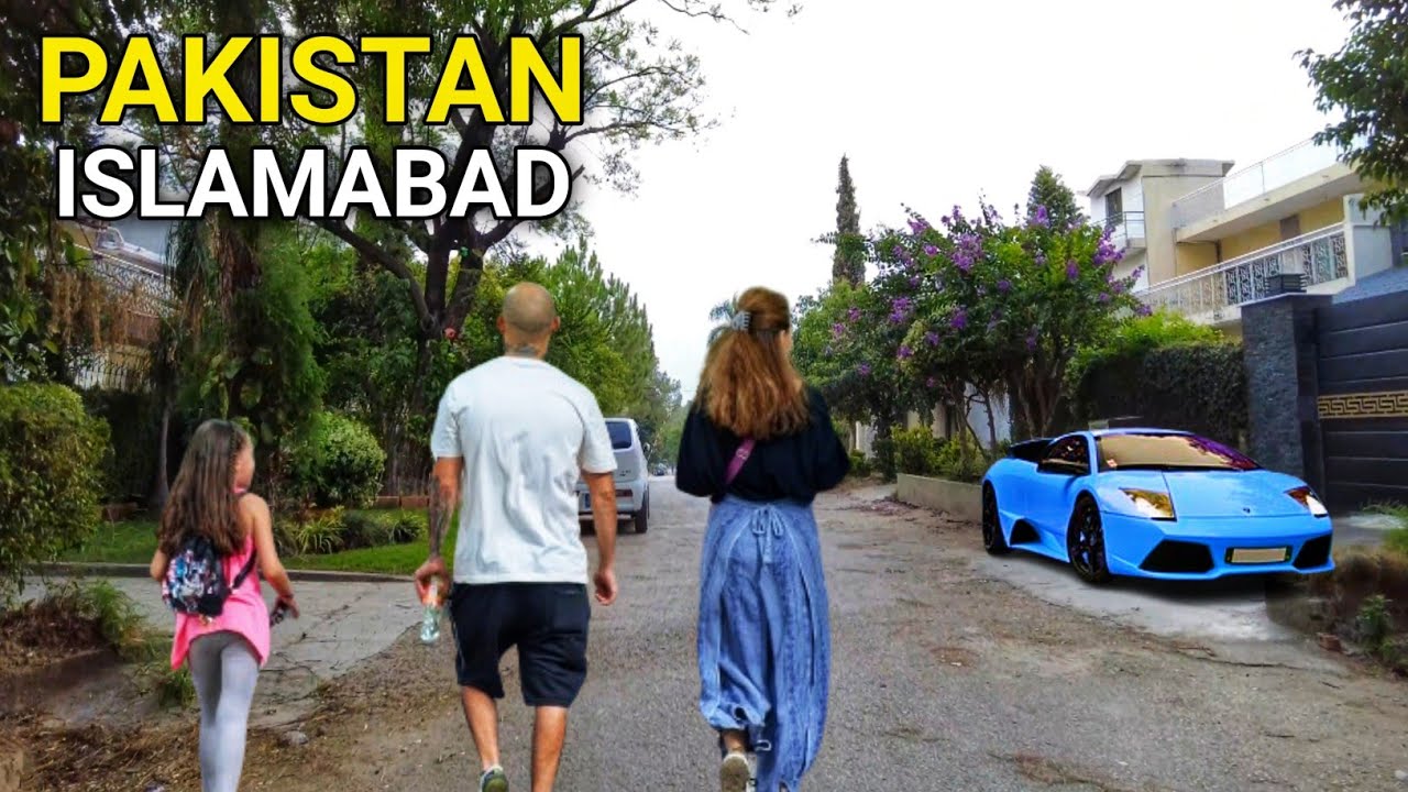 Pakistan, The Most luxury Area in Islamabad 4k Walking Tour 2024