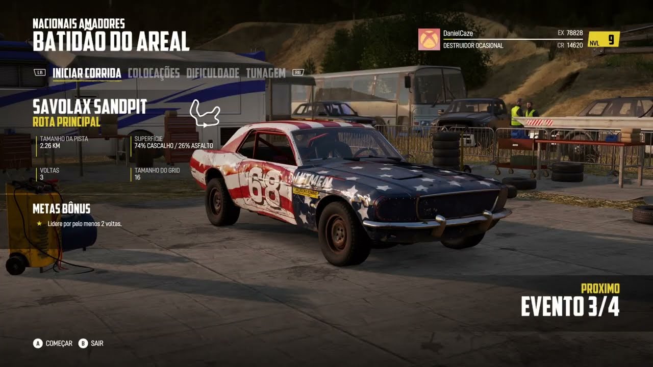 Wreckfest - Amadores - Savolax Sandpit - Rota Principal