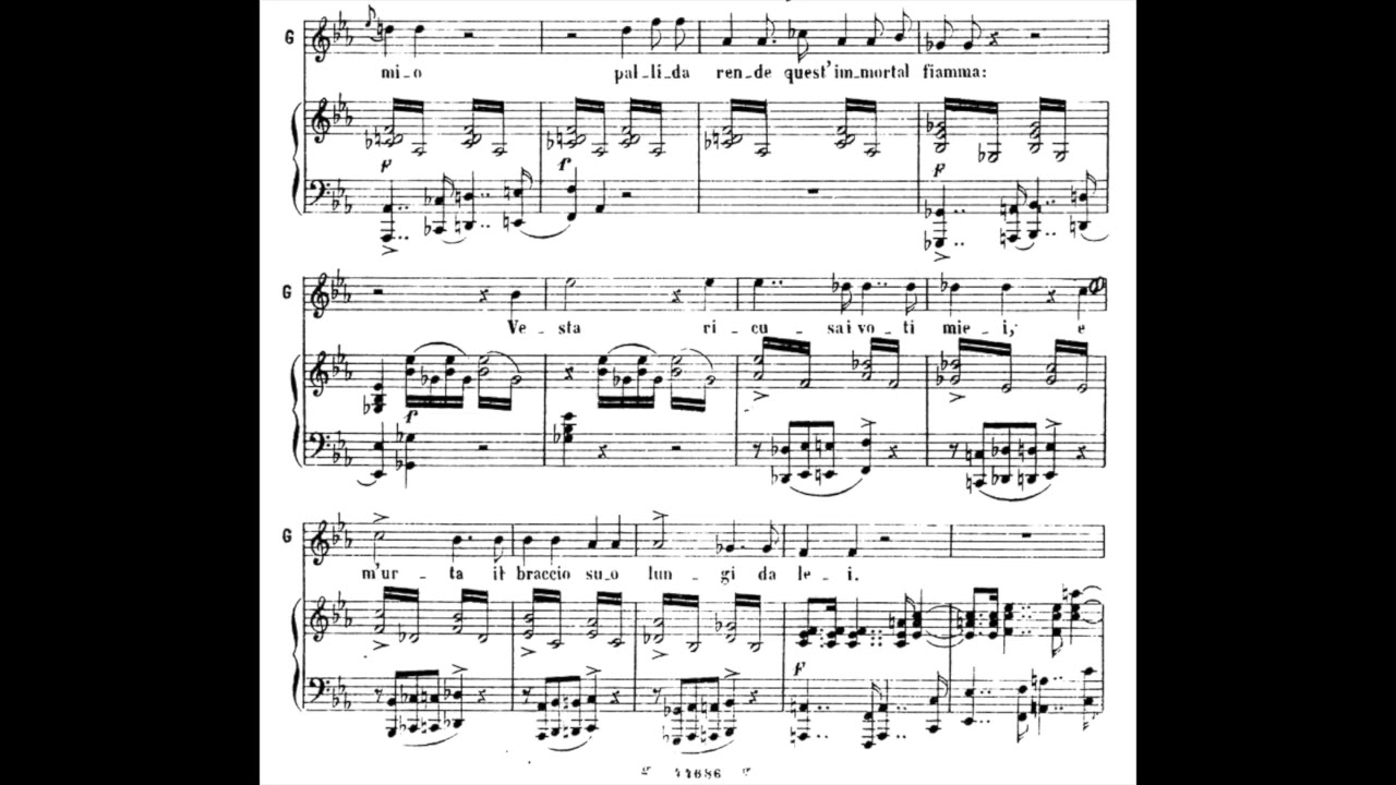 Maria Callas - Spontini: La Vestale: Tu che invoco (1955) [score]