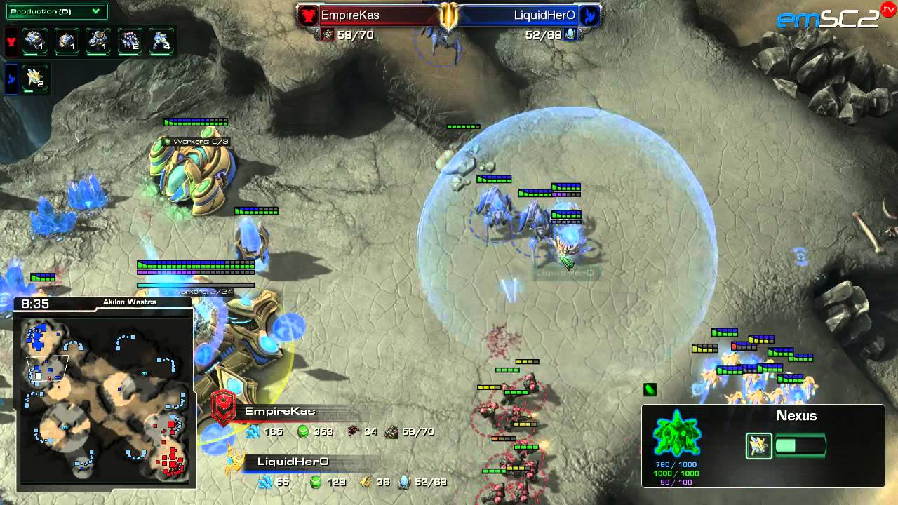 TvP Kas vs Hero Starcraft 2 1080p HD polski komentarz