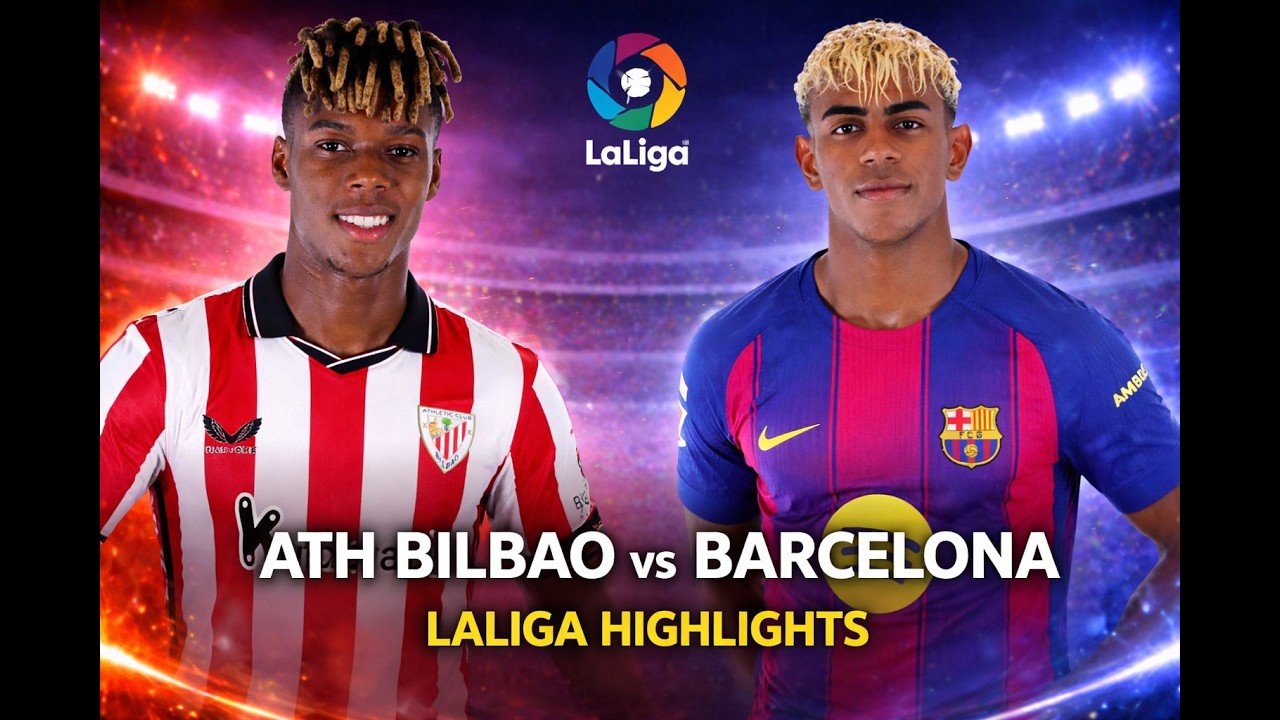 Athletic Bilbao vs Barcelona | LaLiga Highlights🔥⚽️