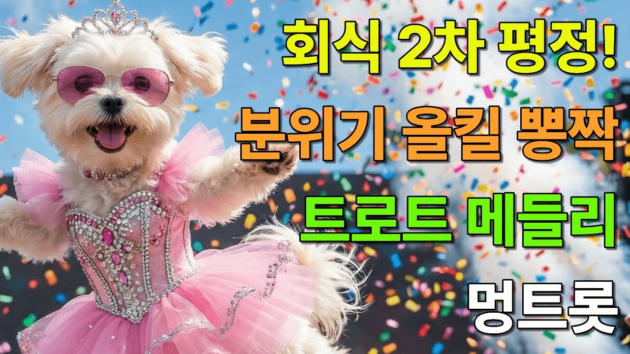 [플레이리스트] 🍻 회식 2차 노래방 흥트로트 🎤 분위기 올킬 신나는 메들리 연속듣기 | 멍트롯