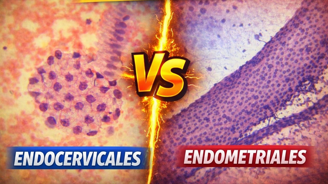 Diferencias entre células endocervicales y endometriales