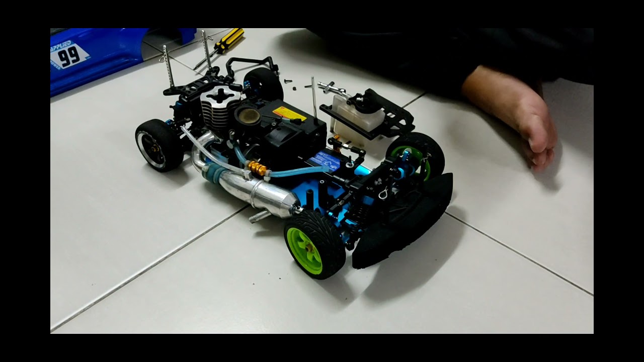 HSP Nitro 1/10 upgrade plastic steering servo to metal steering servo..