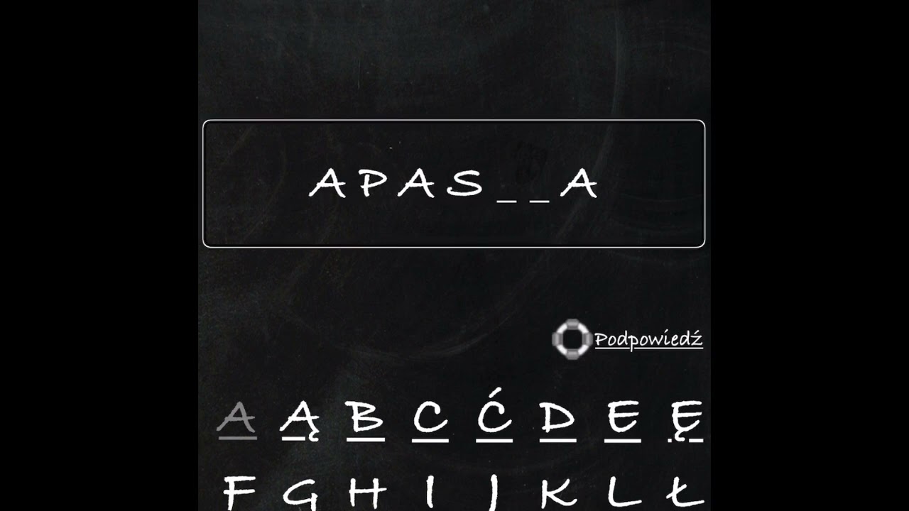 Wisielec - Dostępna dla VoiceOver gra logiczna na iPhone i iPad