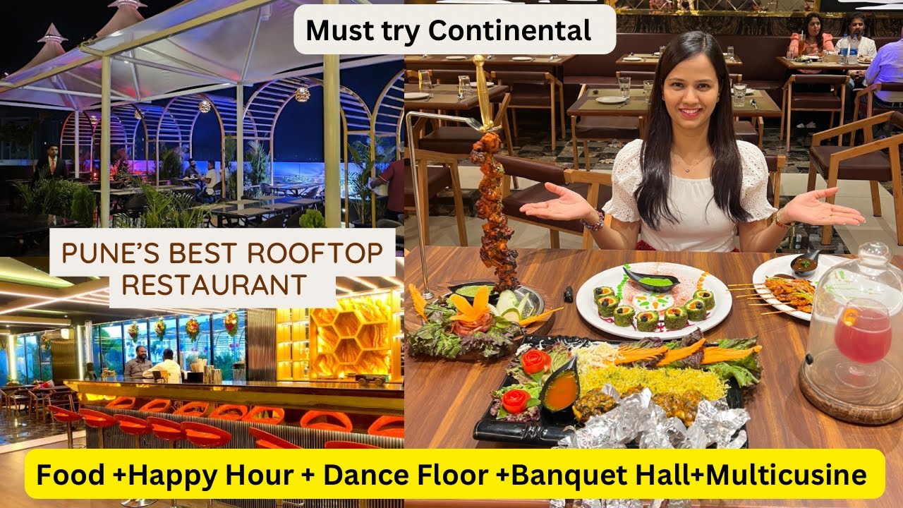 SKY DECK 😍| Pune (PCMC) Best Multicusine Rooftop Restaurant 🍷|Must try Continental | @punerismita