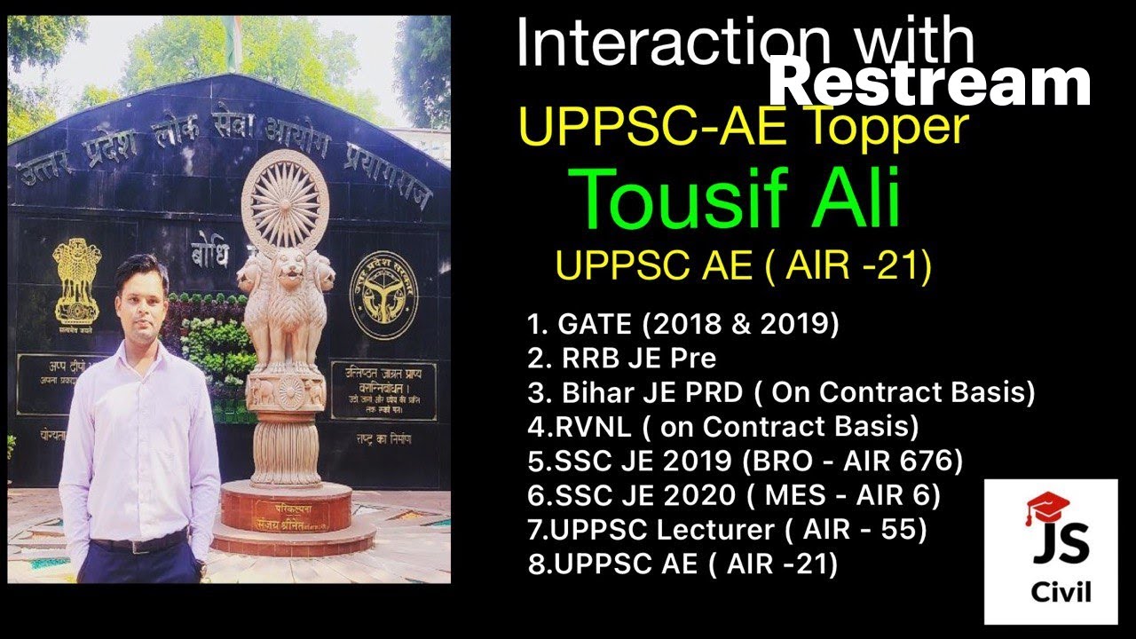 Interaction with UPPSC-AE Topper Tousif Ali, Rank-21
