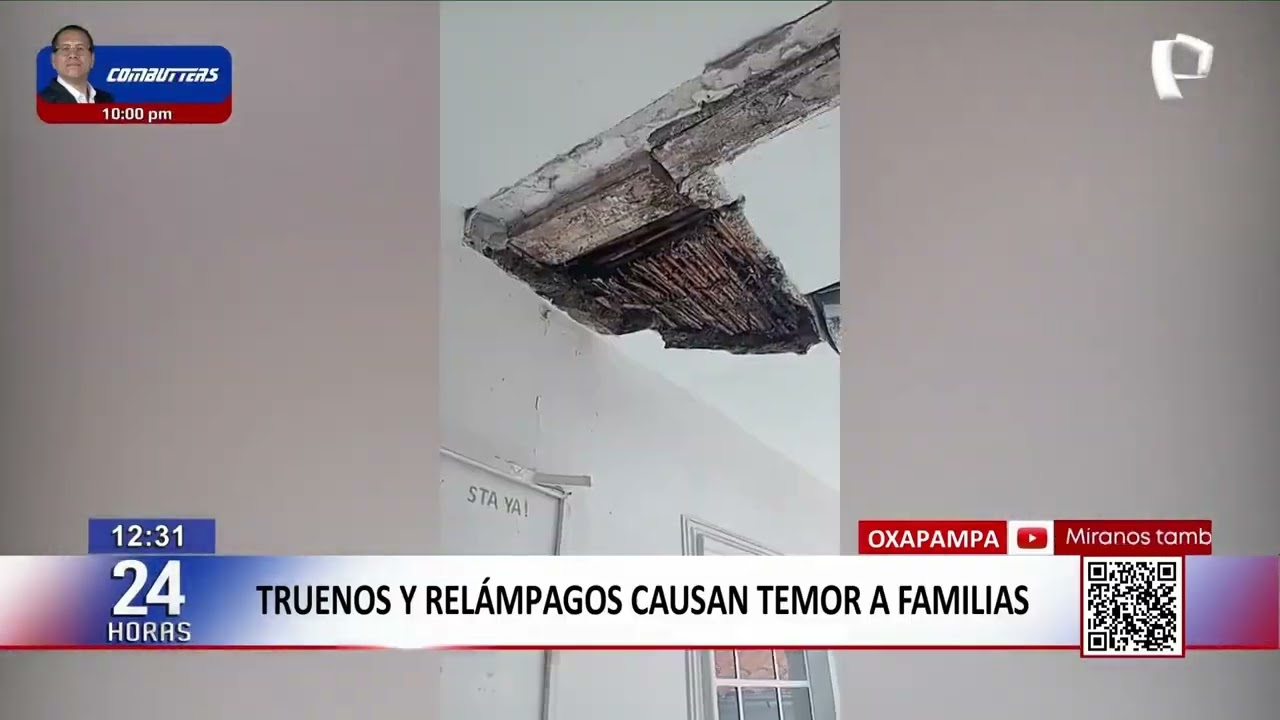 Intensas lluvias y tormentas eléctricas generan alarma en Oxapampa y Satipo