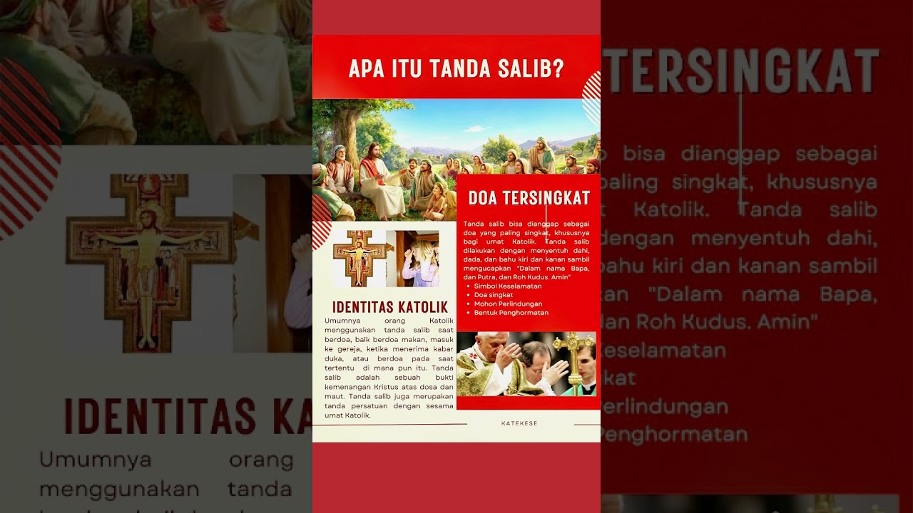 Makana Tanda Salib bagi umat Katolik...  #imankatolik #katolikku #katekese #religion #chatolic