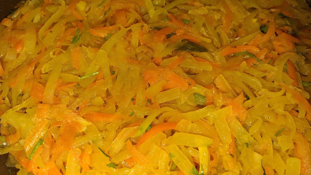 ঝরঝরে পেঁপে আর গাজর দিয়ে ভাজি রেসিপি l papaya Carrot bajhi