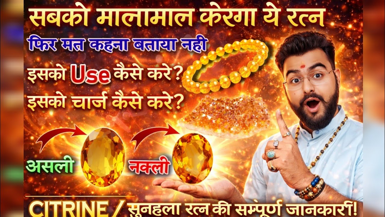 सुनहला रत्न के चमत्कारी फायदे | Citrine stone | Mridul Dwivedi