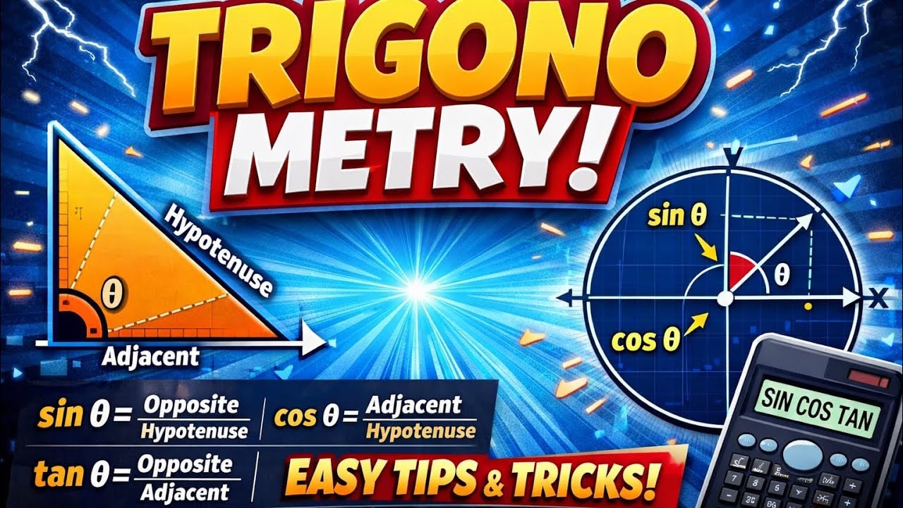 Trigonometry/ All basics with concept and Tricks 😄
