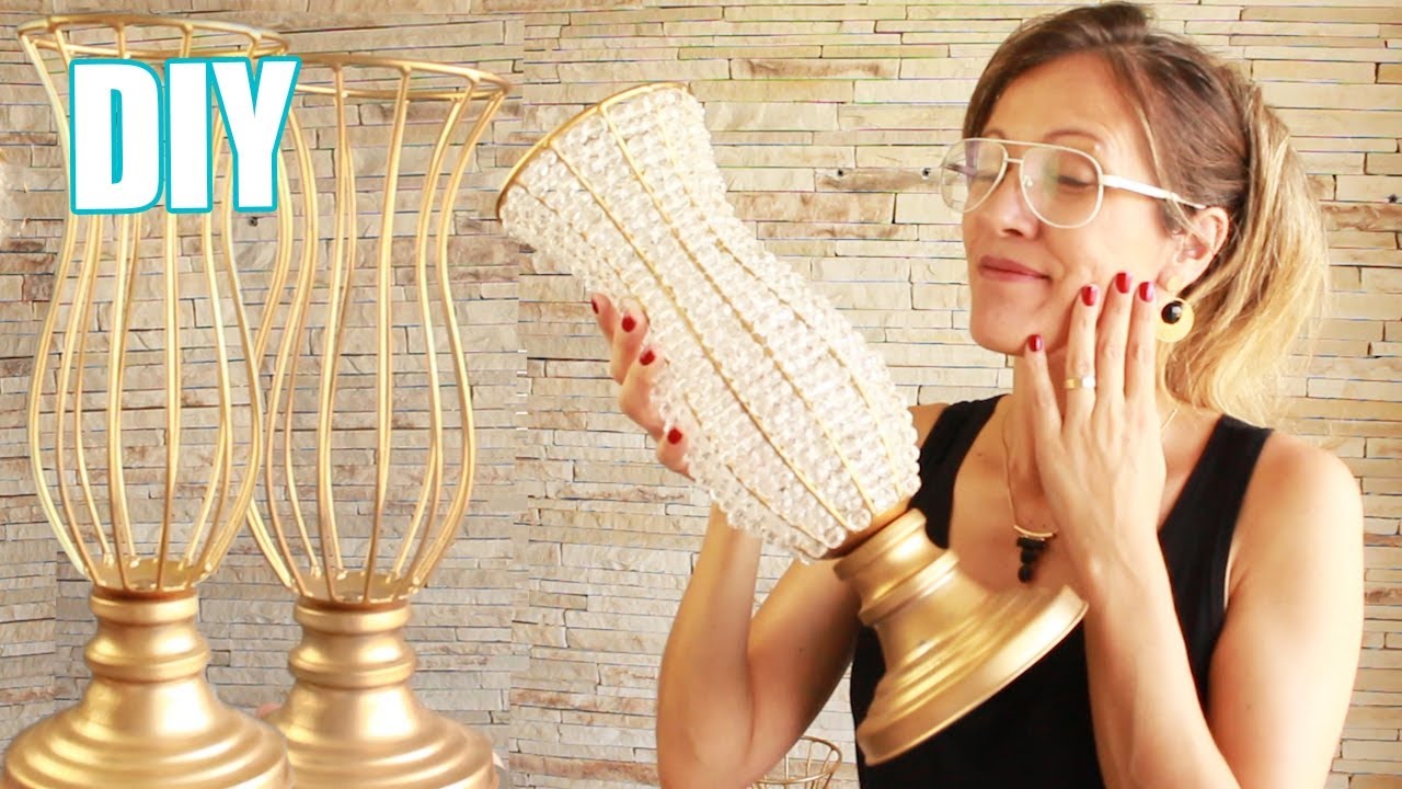 DIY Vasos para arranjos de mesa para CASAMENTO