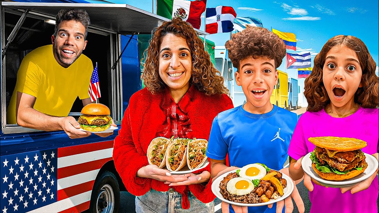 COMIENDO en FOOD TRUCKS de los PAISES que MÁS NOS SIGUEN!|4PLUSONE
