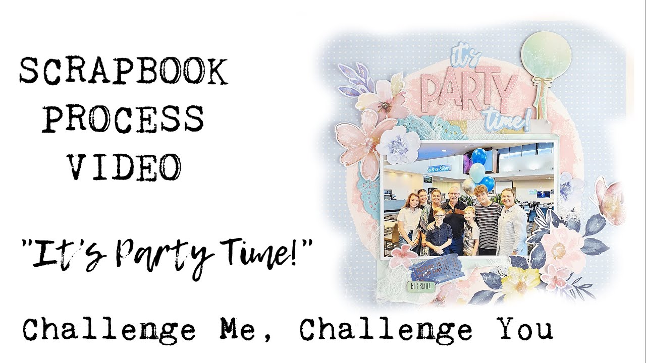 PASTELS + ACRYLIC PAINT | Scrapbook Process | Challenge Me, Challenge You