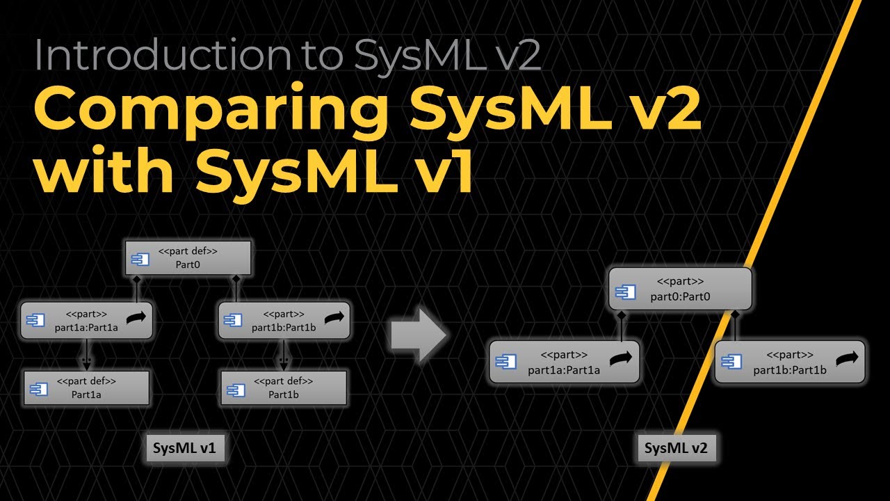 Сравнение SysML v2 с SysML v1 — Урок 4