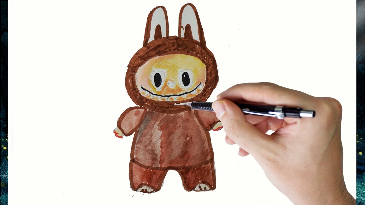 How to Draw & Paint a Labubu Toy | Tutorial for Beginners
