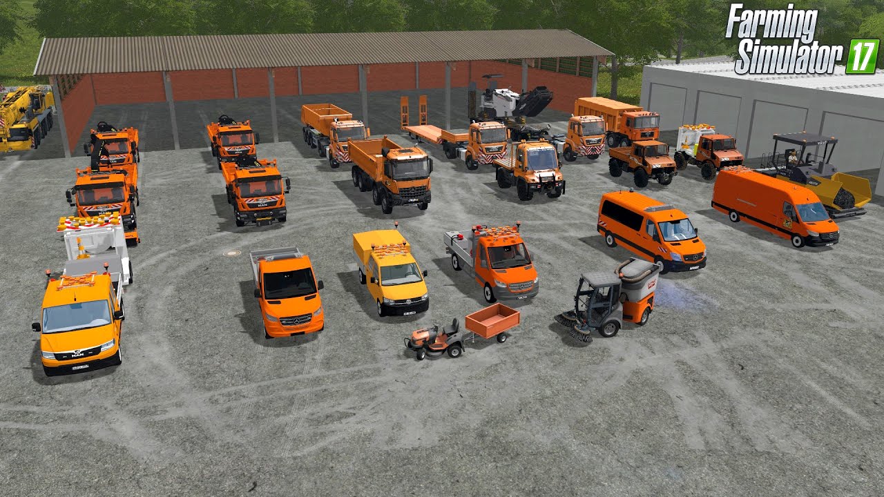 LS 17 - Der XXL Fuhrpark der Autobahnmeisterei Königsberg mit ALLEN Fahrzeugen und Geräten! WOW