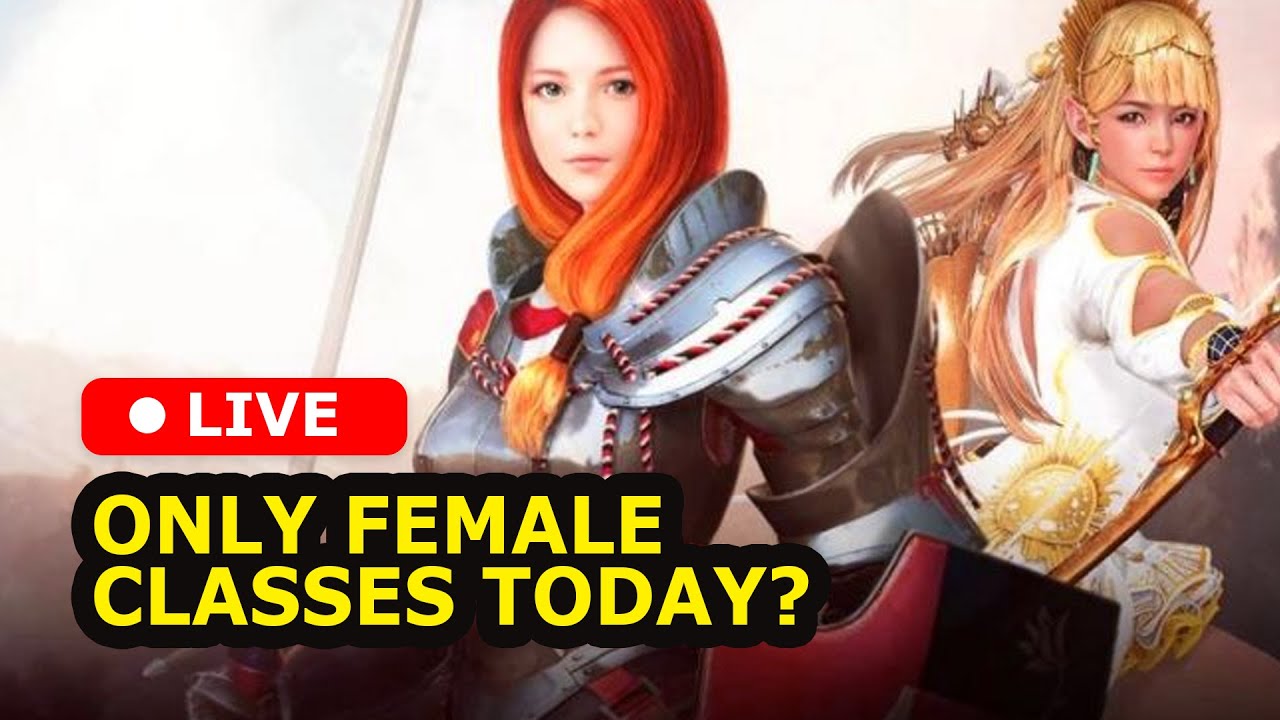 ONLY FEMALE classes today? Black Desert Mobile Live Gameplay PVP/PVE!