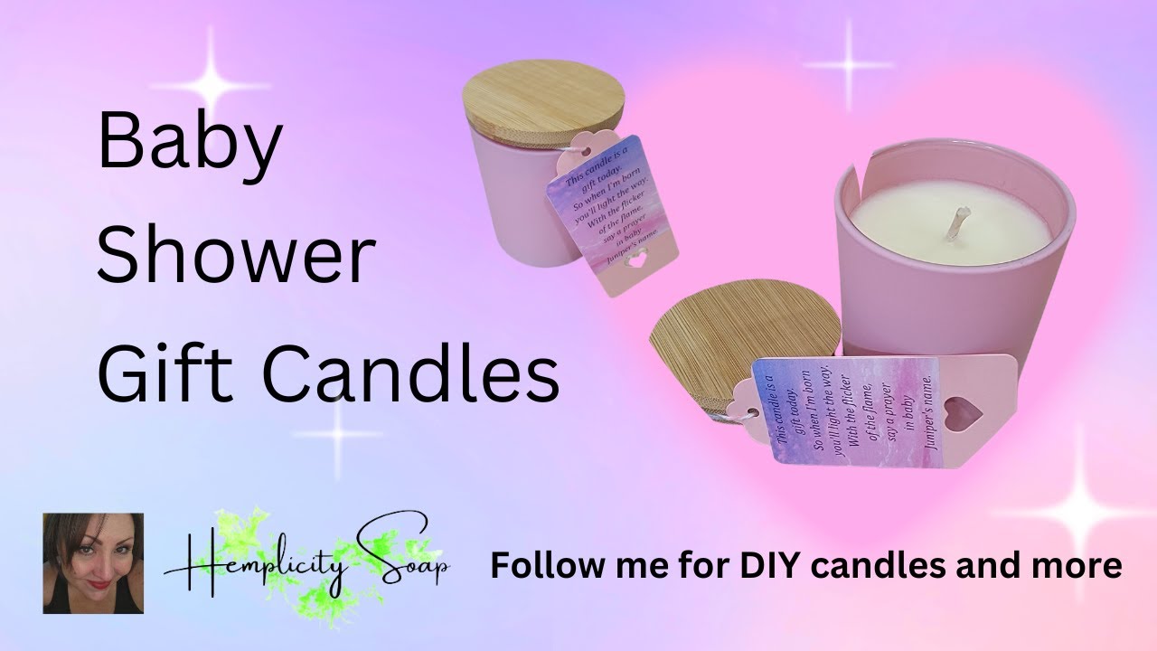 Baby Shower Gift Candles - DIY