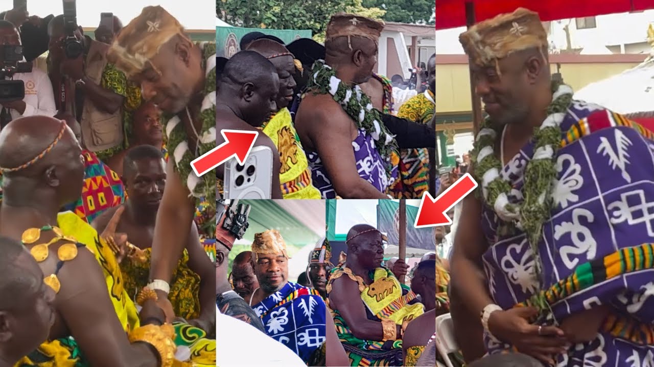 HISTORY! Asantehene Otumfuo Visits Ga Mantse, Donates 5 Billion & Display Of Rolls Royce -FULL STORY