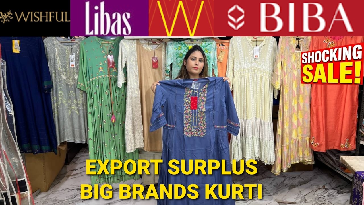 Cheapest Export Surplus | W Biba Aureila 100% Original | Kurta & Kurti | WHOLESALE From Warehouse