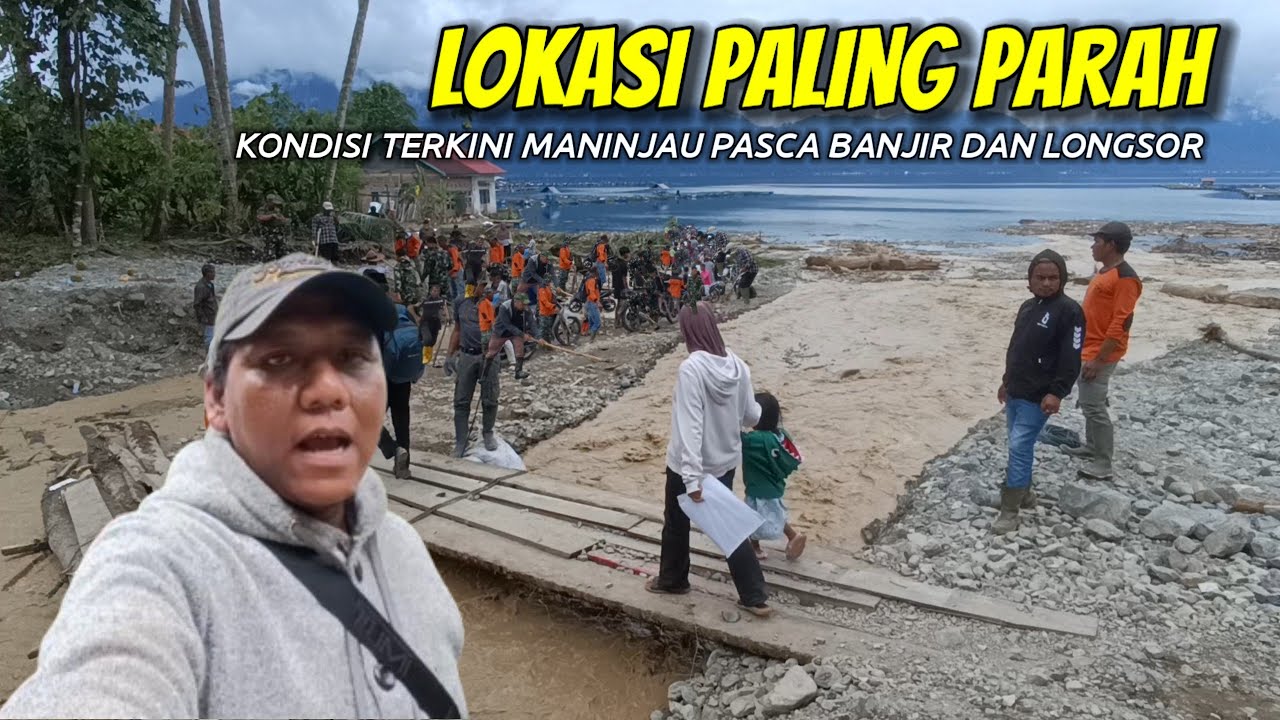 Kondisi Terkini Perkampungan Dimaninjau Pasca Banjir Dan longsor Kabupaten Agam Sumatera Barat